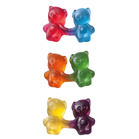 HARIBO Bärchen-Pärchen Werbetüte, Inhalt: HARIBO Bärchen-Pärchen ca. 7 g