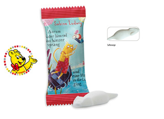 HARIBO Weiße Maus Werbetüte, Inhalt: HARIBO weiße Maus ca. 7 g