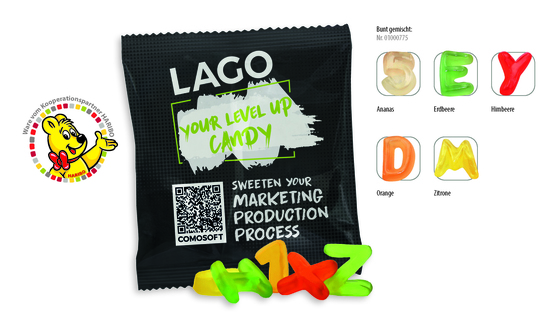 HARIBO Bärenschule Werbetüte, Inhalt: HARIBO Bärenschule ca. 15 g