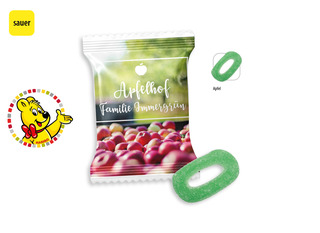 HARIBO Apfelringe Sauer Werbetüte, Inhalt: HARIBO  Apfelringe Sauer ca. 8 g