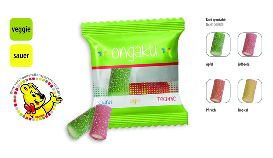 HARIBO Rainbow Fizz Werbetüte, Inhalt: HARIBO Rainbow Fizz ca. 7 g