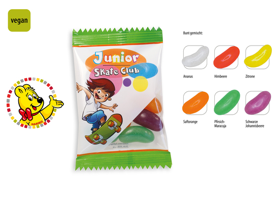 HARIBO Jelly Beans Werbetüte, Inhalt: HARIBO Jelly Beans ca. 10 g