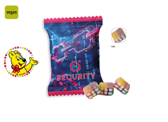 HARIBO Pixel Werbetüte, Inhalt: HARIBO Pixel vegan ca. 12 g