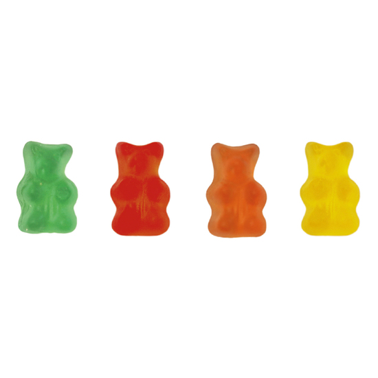 Gummibärchen zuckerfrei Werbetüte, Inhalt: Gummibärchen zuckerfrei ca. 10 g