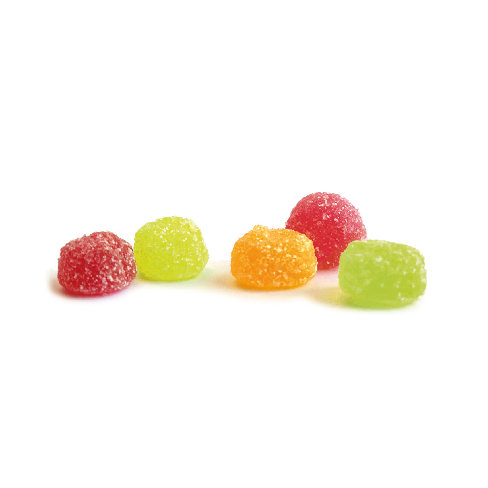 Saure Fruchtsaftberries vegan Werbetüte, Inhalt: Saure Fruchtsaftberries ca. 10 g