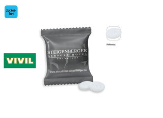 VIVIL Extra Strong zuckerfrei 2 Stück Werbetüte, Inhalt: VIVIL Extra Strong, zuckerfrei ca. 2,5 g