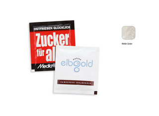 Zuckertütchen, Inhalt: Zucker weiß ca. 3,6 g
