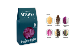 Beutelschachtel mit Bonbons, Inhalt: Himbeere ca. 60 g