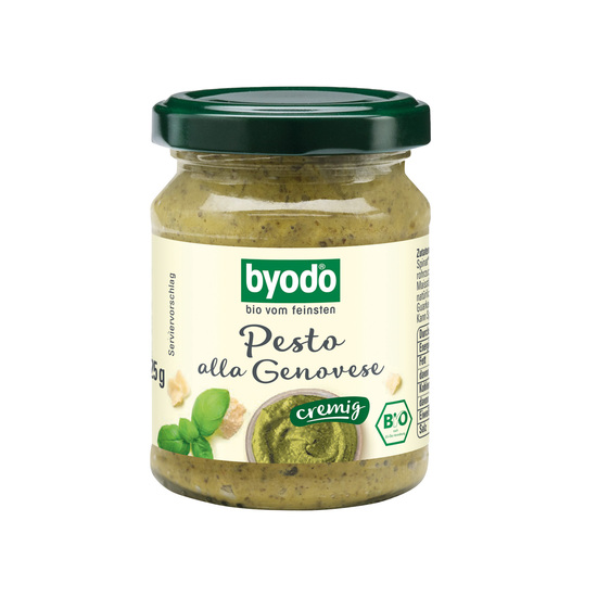 BIO Pesto im Werbekarton, Inhalt: BIO Pesto Calabrese ca. 125 g