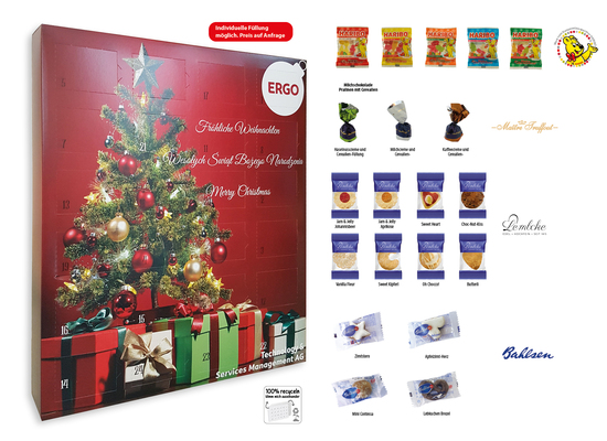 XXL Adventskalender, Inhalt: HARIBO Weihnachtsmix