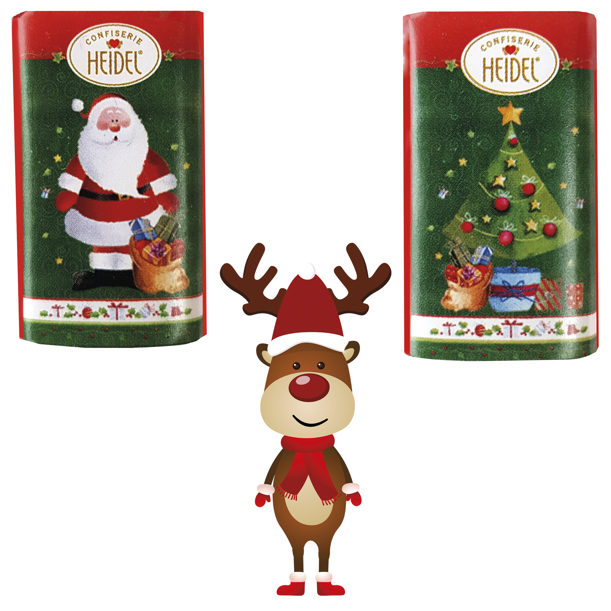 Wand Adventskalender HEIDEL Schokotäfelchen individuell bedruckt, Inhalt: Heidel Schokoladentäfelchen ca. 72 g