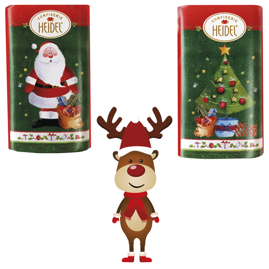 Wand Adventskalender HEIDEL Schokotäfelchen individuell bedruckt, Inhalt: Heidel Schokoladentäfelchen ca. 72 g