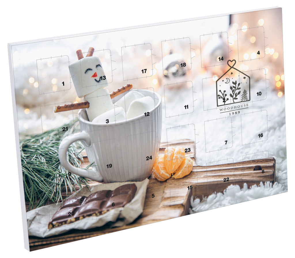 Tisch Adventskalender, individuell bedruckt