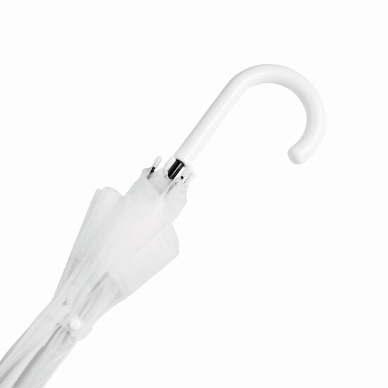 Glockenschirm HONEYMOON, transparent, weiß