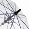Automatischer Windproof-Stockschirm VIP, blau, transparent