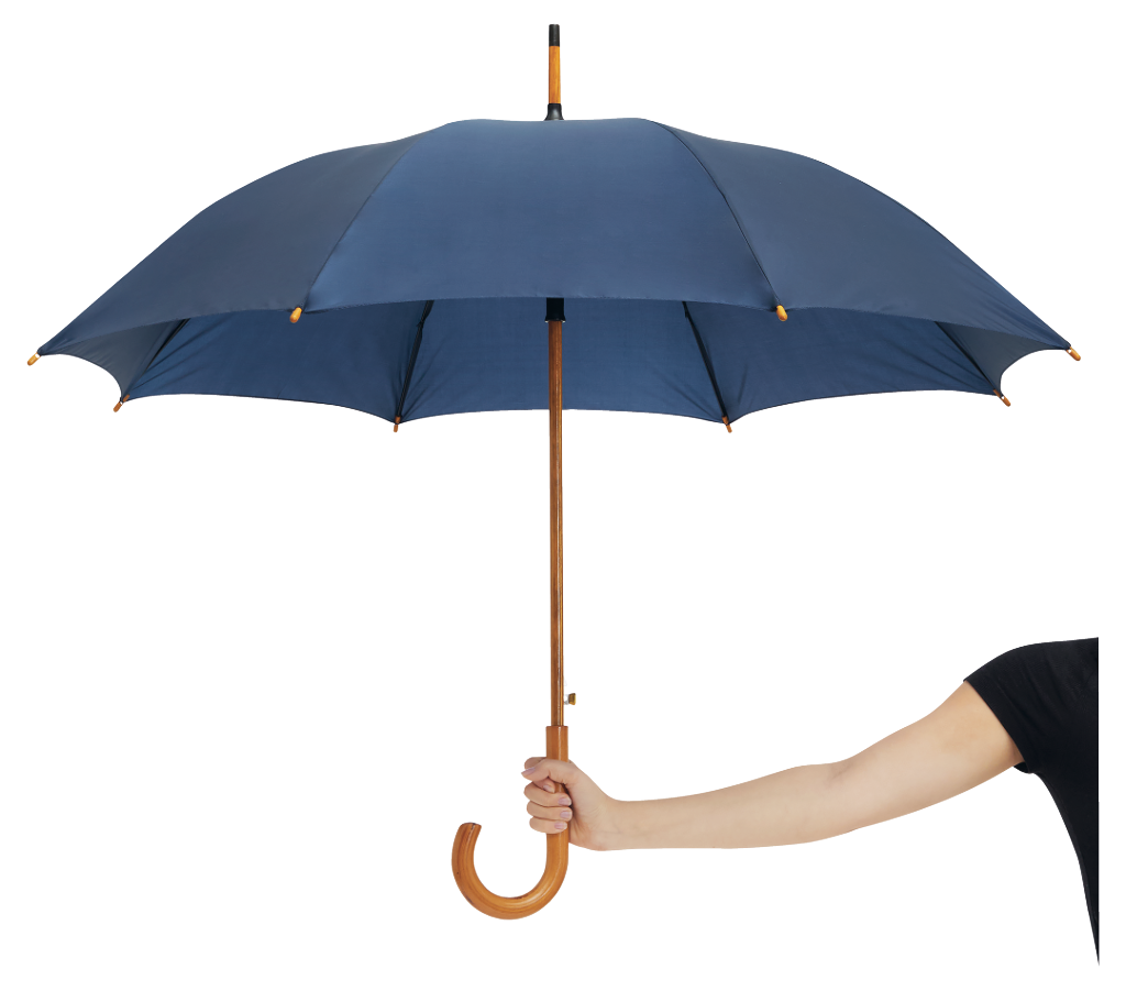 Automatik-Holzstockschirm JAZZ rPET