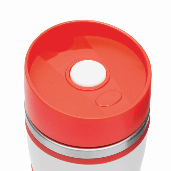 Isolierbecher ARABICA, rot, weiß