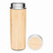 Isolierflasche BAMBOO GO, braun, silber