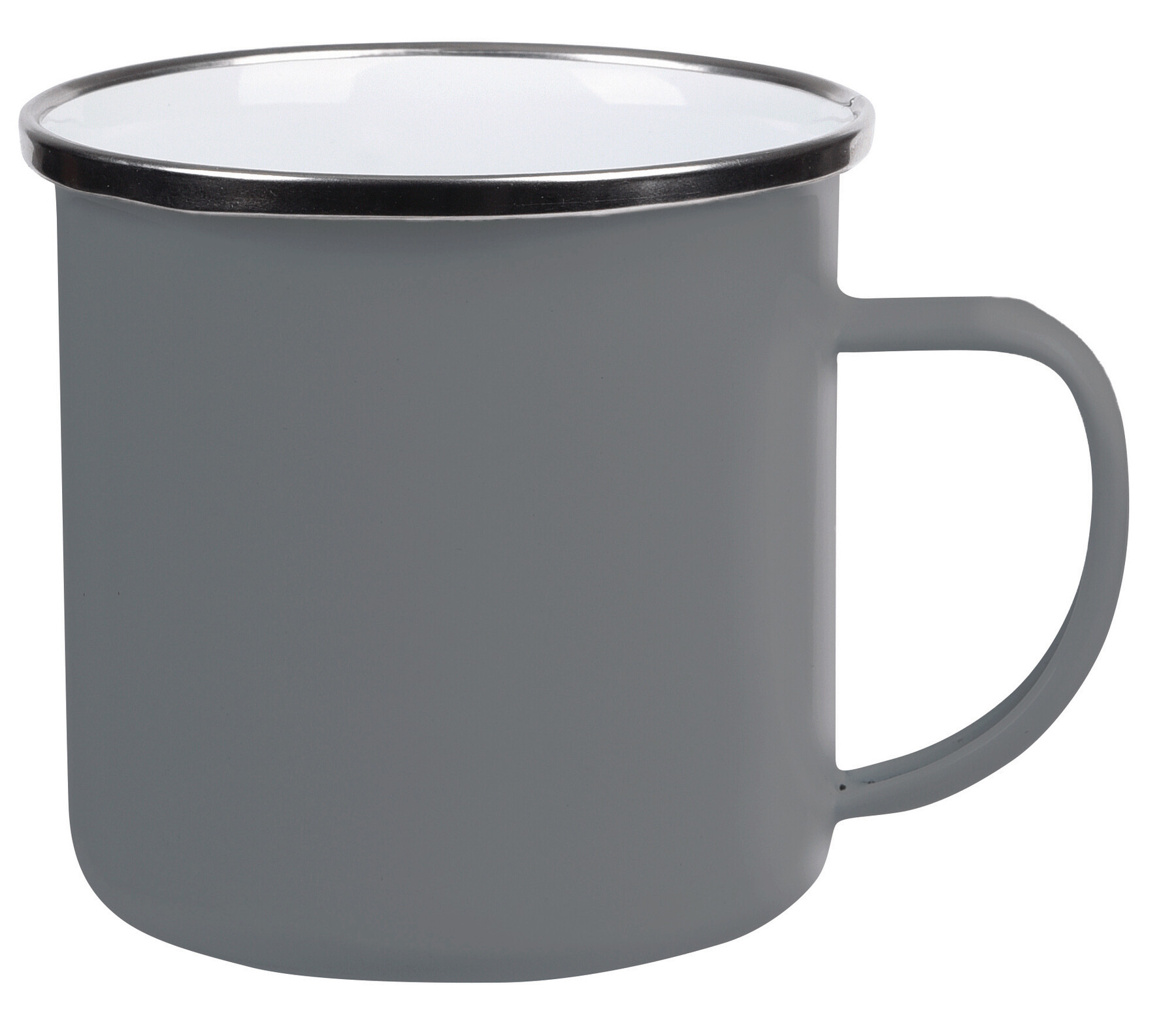Emaille-Trinkbecher VINTAGE CUP, grau