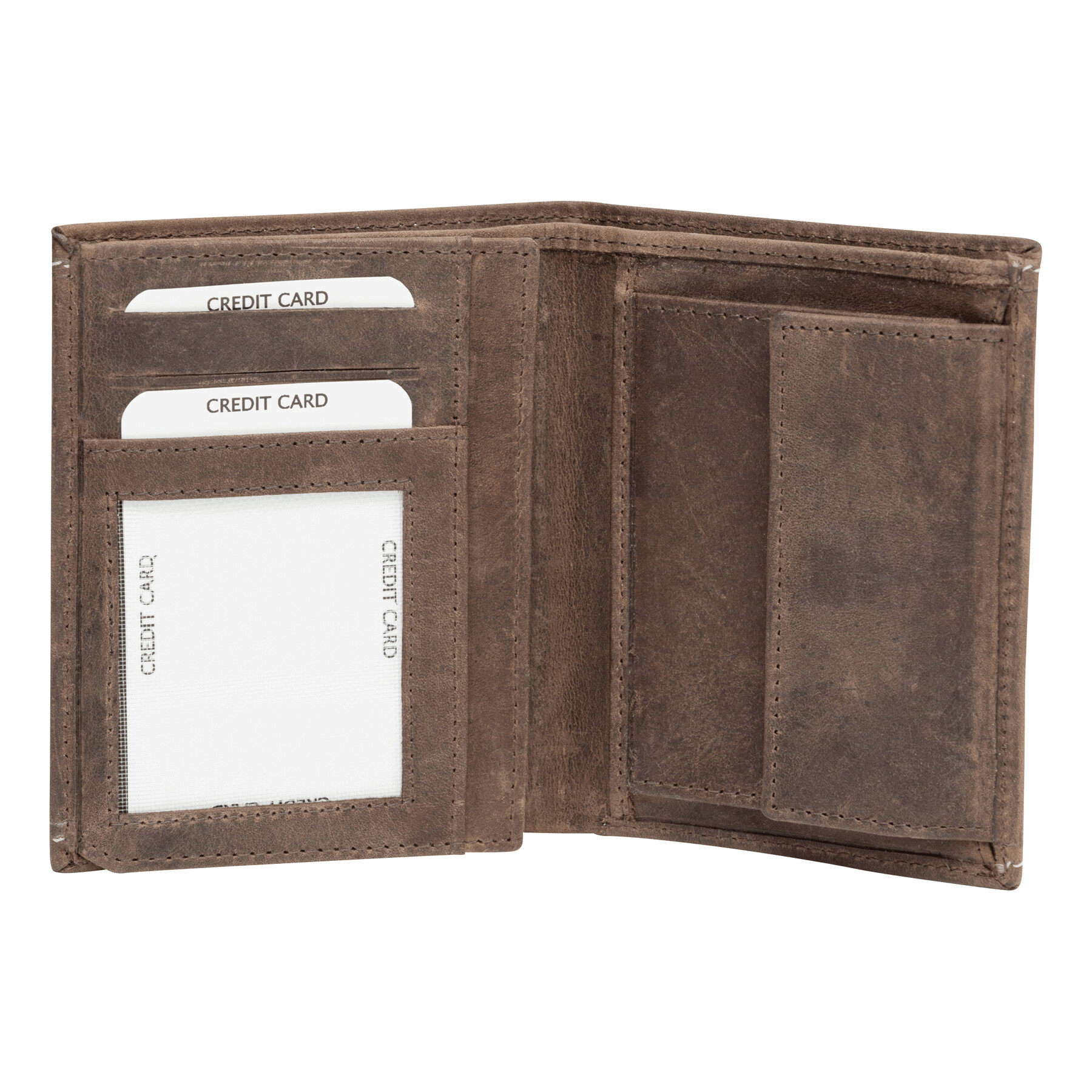 Echtleder-Geldbörse WILD STYLE II, braun