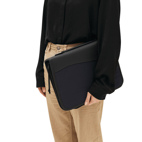 2-Ring-Dokumentenmappe AVANTI RING im DIN-A4-Format, blau, schwarz