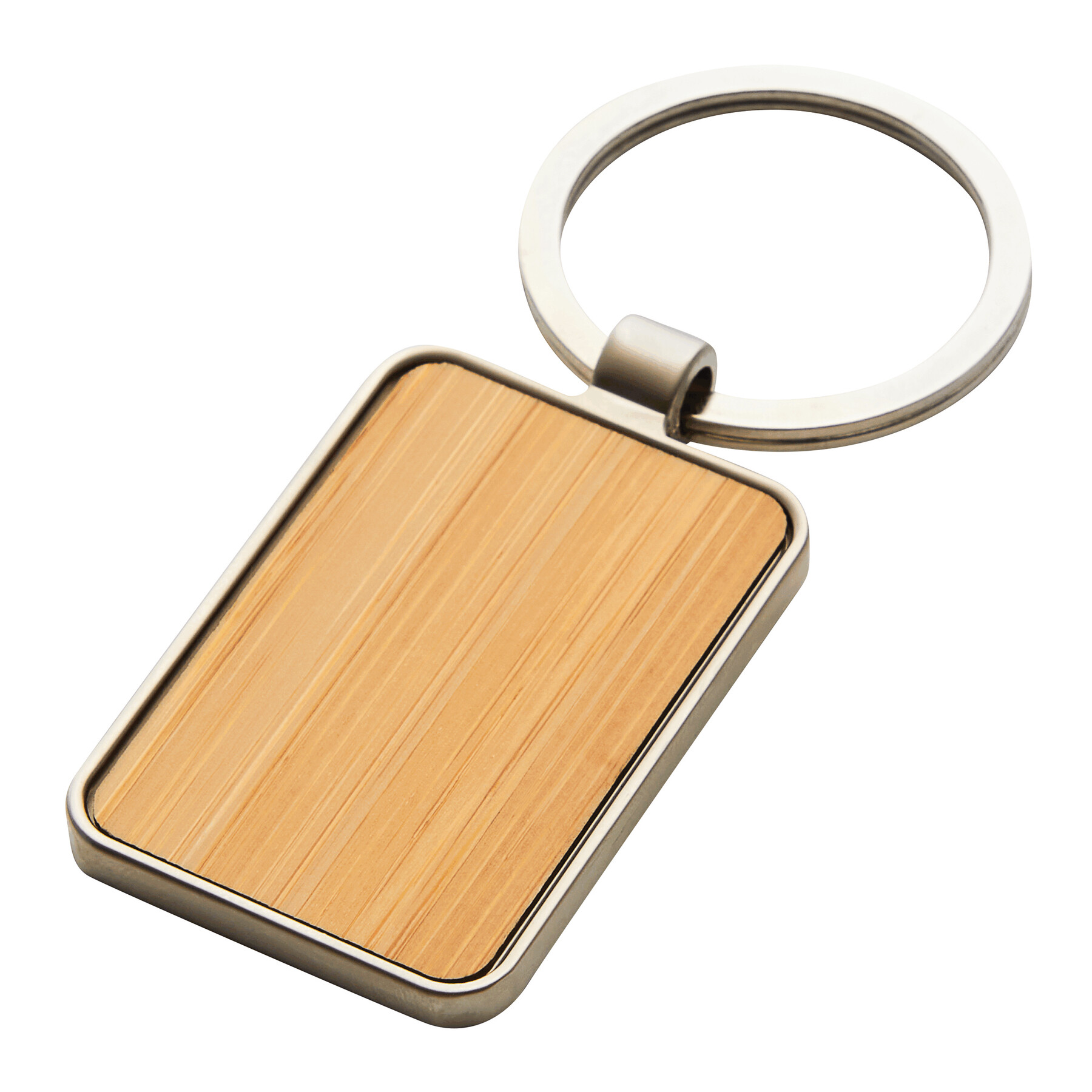 Schlüsselanhänger FIELD, braun, silber