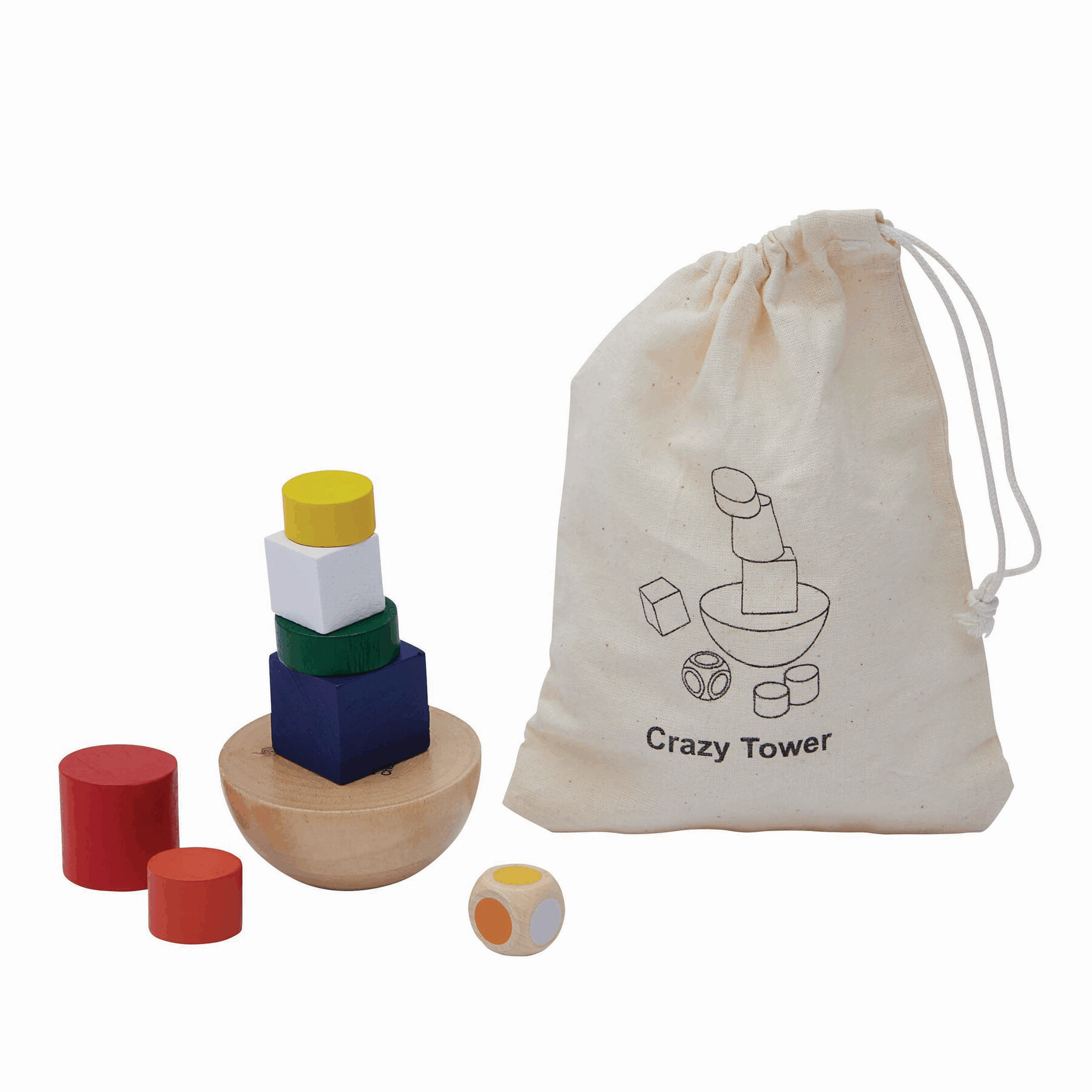 Geschicklichkeitsspiel CRAZY TOWER, bunt