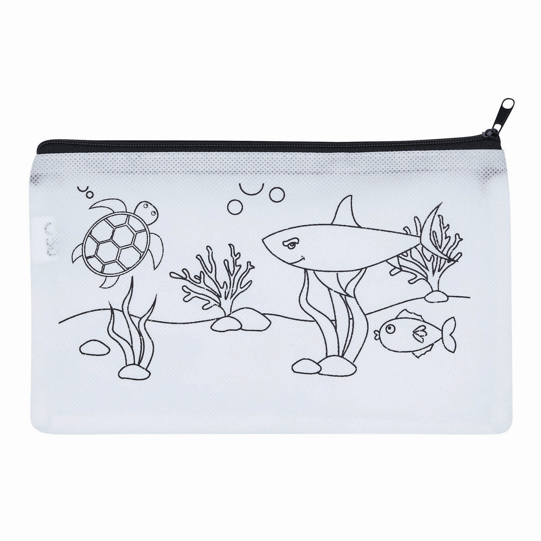 Stiftetasche COLOURFUL SCHOOL, weiß