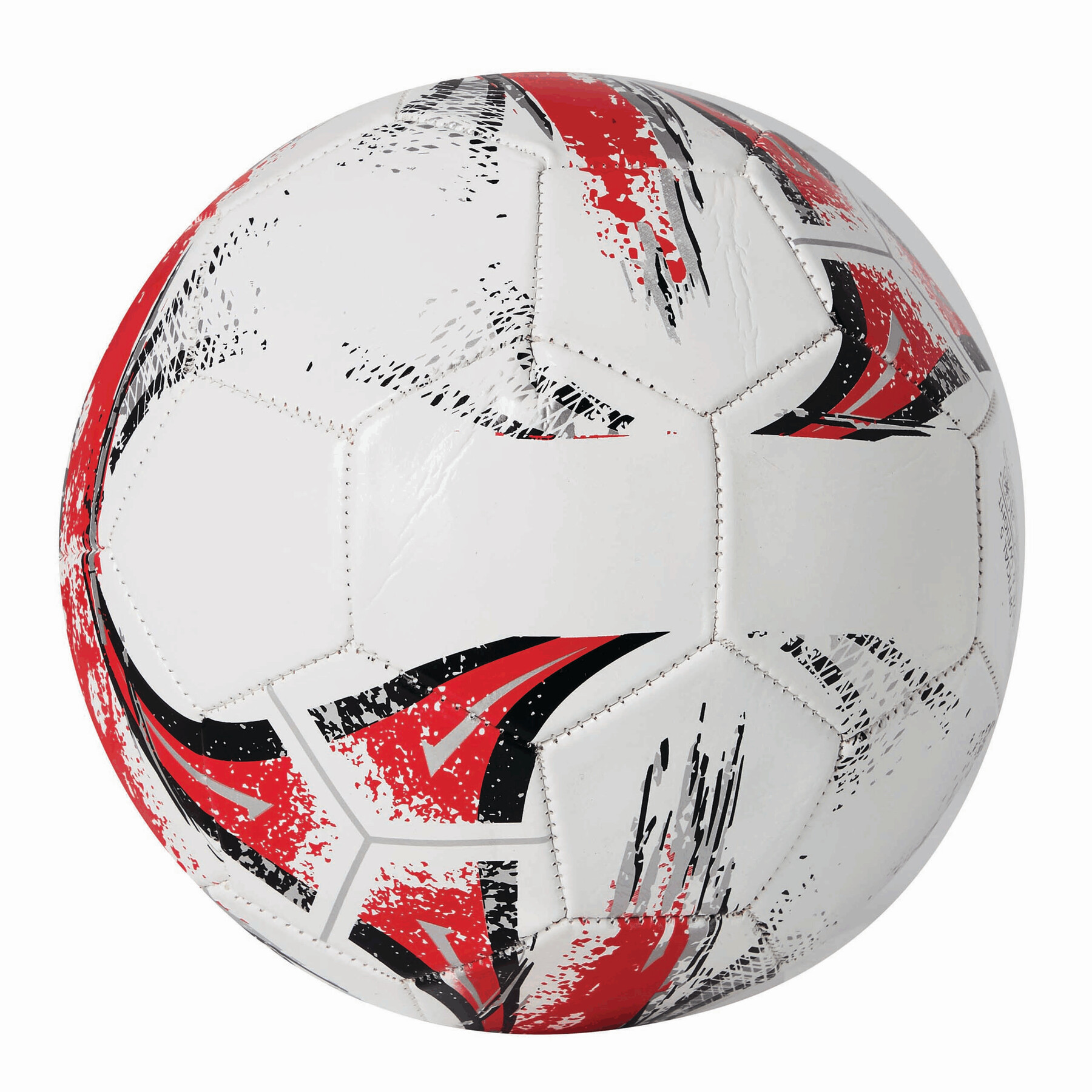 Fußball KICK AROUND, rot, weiß