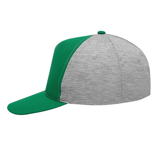 5-Panel-Baseball-Cap UP TO DATE, dunkelgrün, grau