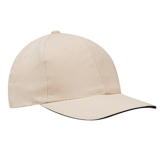 6-Panel-Sandwich-Cap LIBERTY, beige