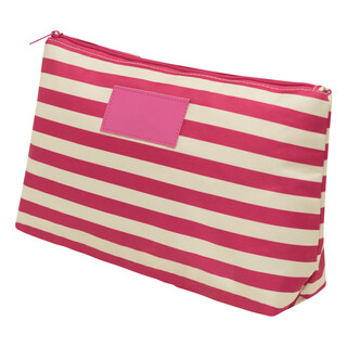 Kulturbeutel STRIPY, beige, pink