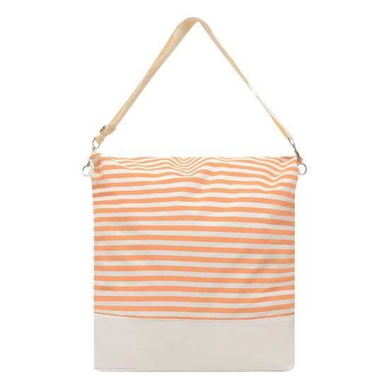 Strandtasche JUIST, beige, rot