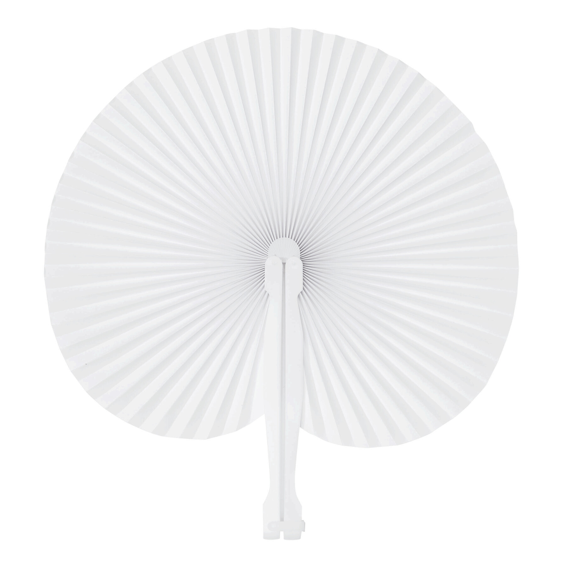 Faltbarer Fächer PEACOCK, weiß