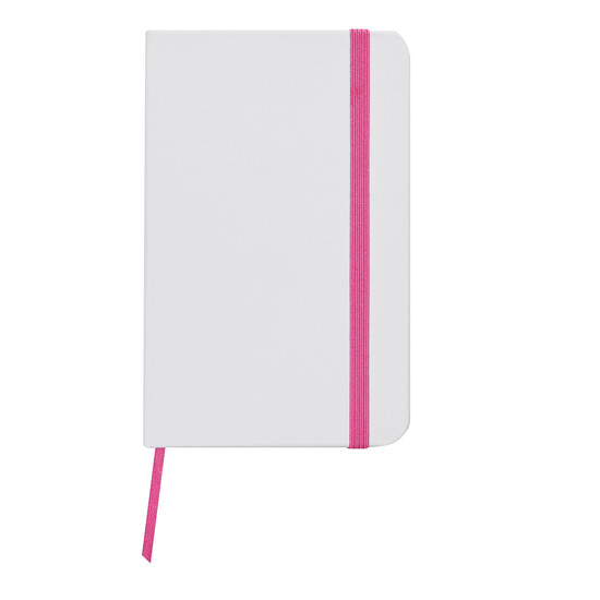 Notizbuch AUTHOR im DIN-A6-Format, pink, weiß