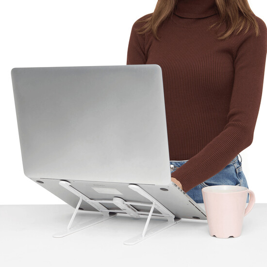 Laptop / Tabletständer TILT, grau, weiß