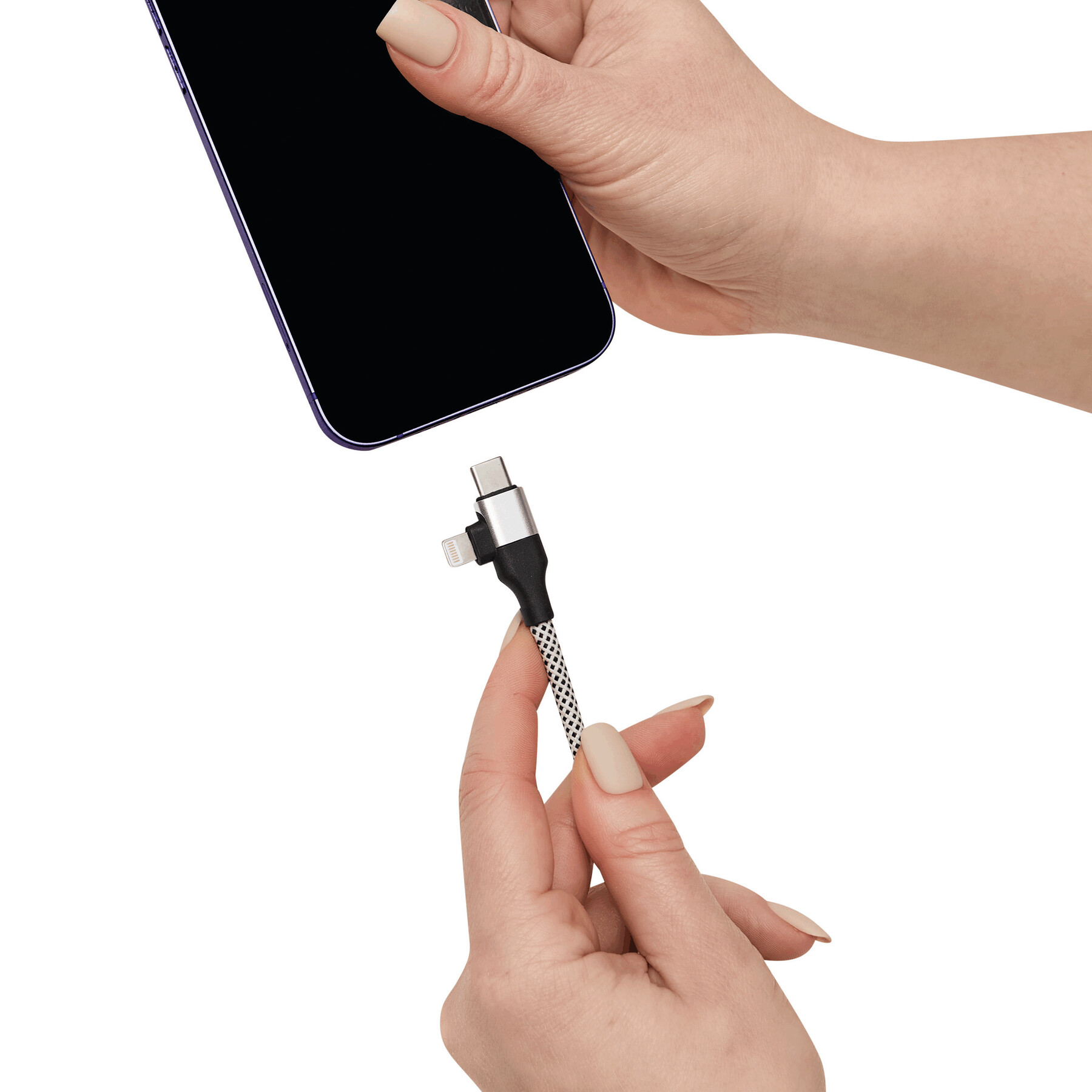 Lade- und Datenkabel SUPERMAG, silber