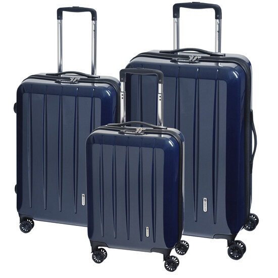 Trolley-Set LONDON 2.0, 3-tlg., carbon blau
