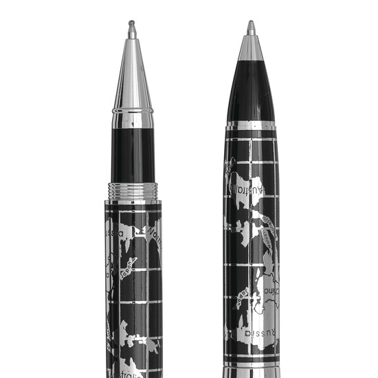 Schreibset INTERCONTINENTAL, schwarz, silber