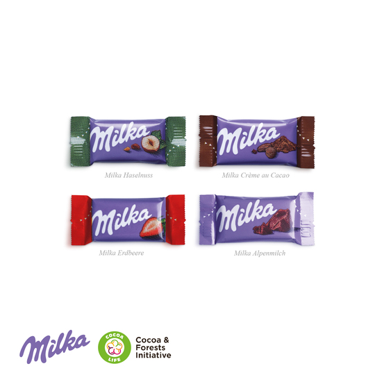 Milka Schokotäfelchen in Präsentbox