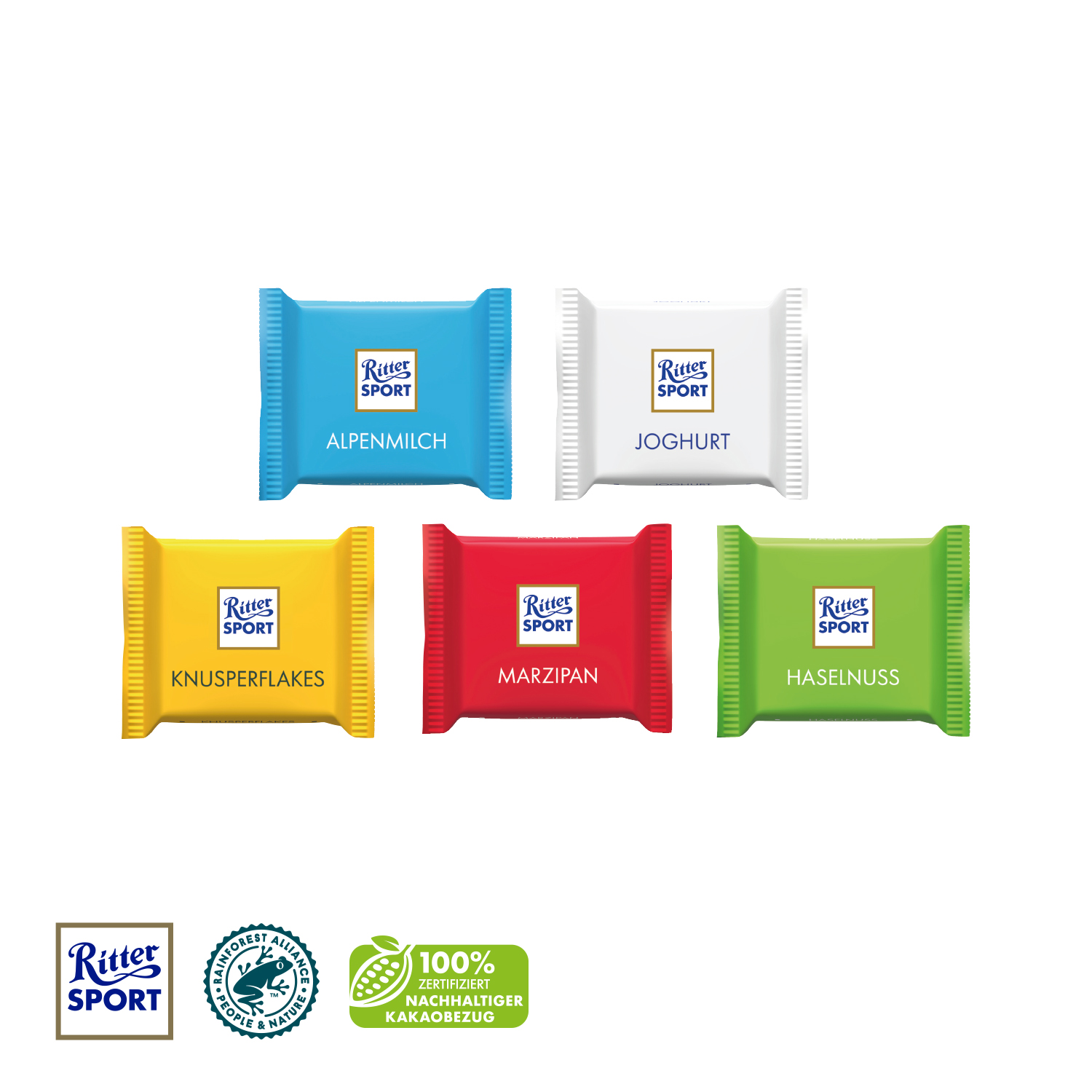 Ritter SPORT "Mini" mit Werbebanderole