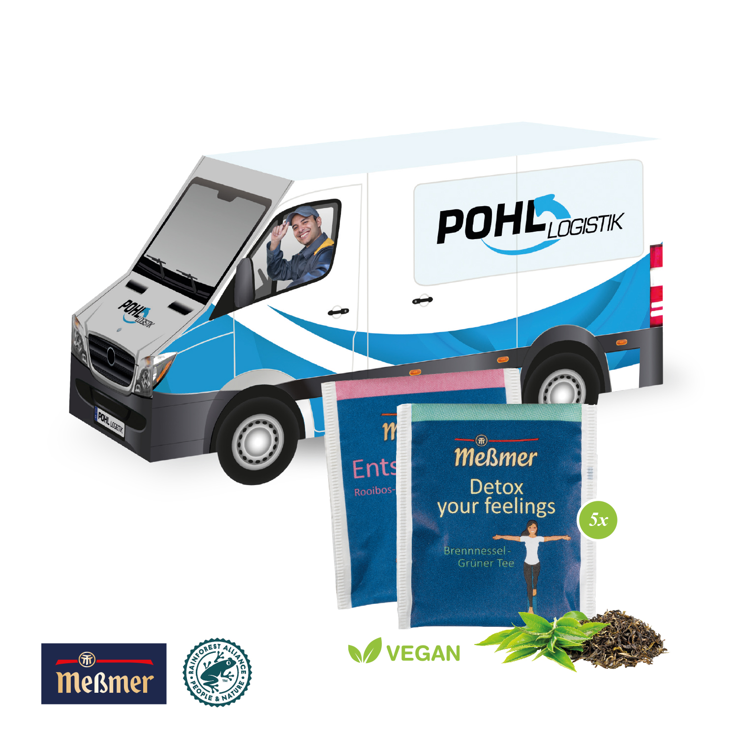 3D Präsent "Transporter" mit Meßmer