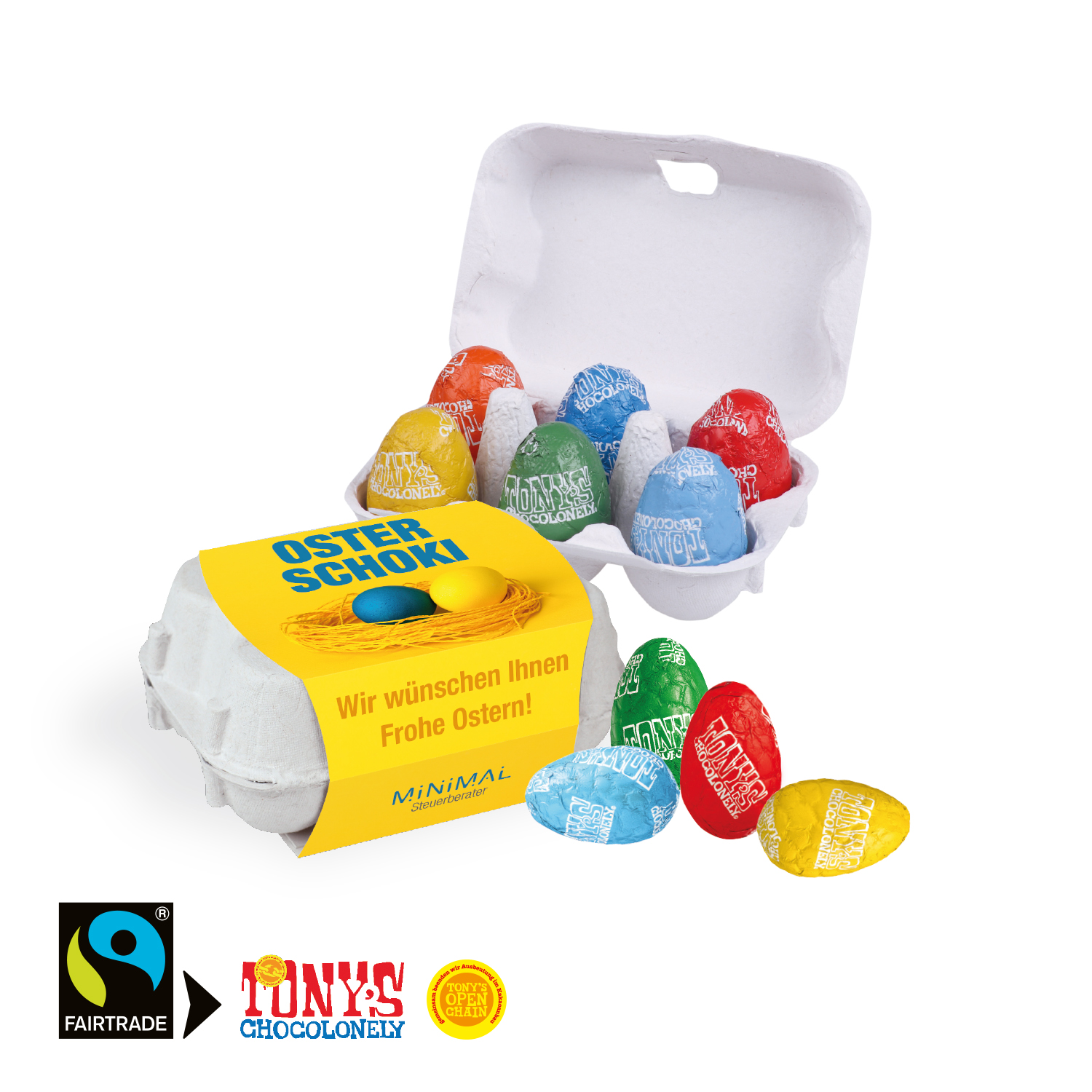 Schoko-Eier 6er mit Tony's Schokolade