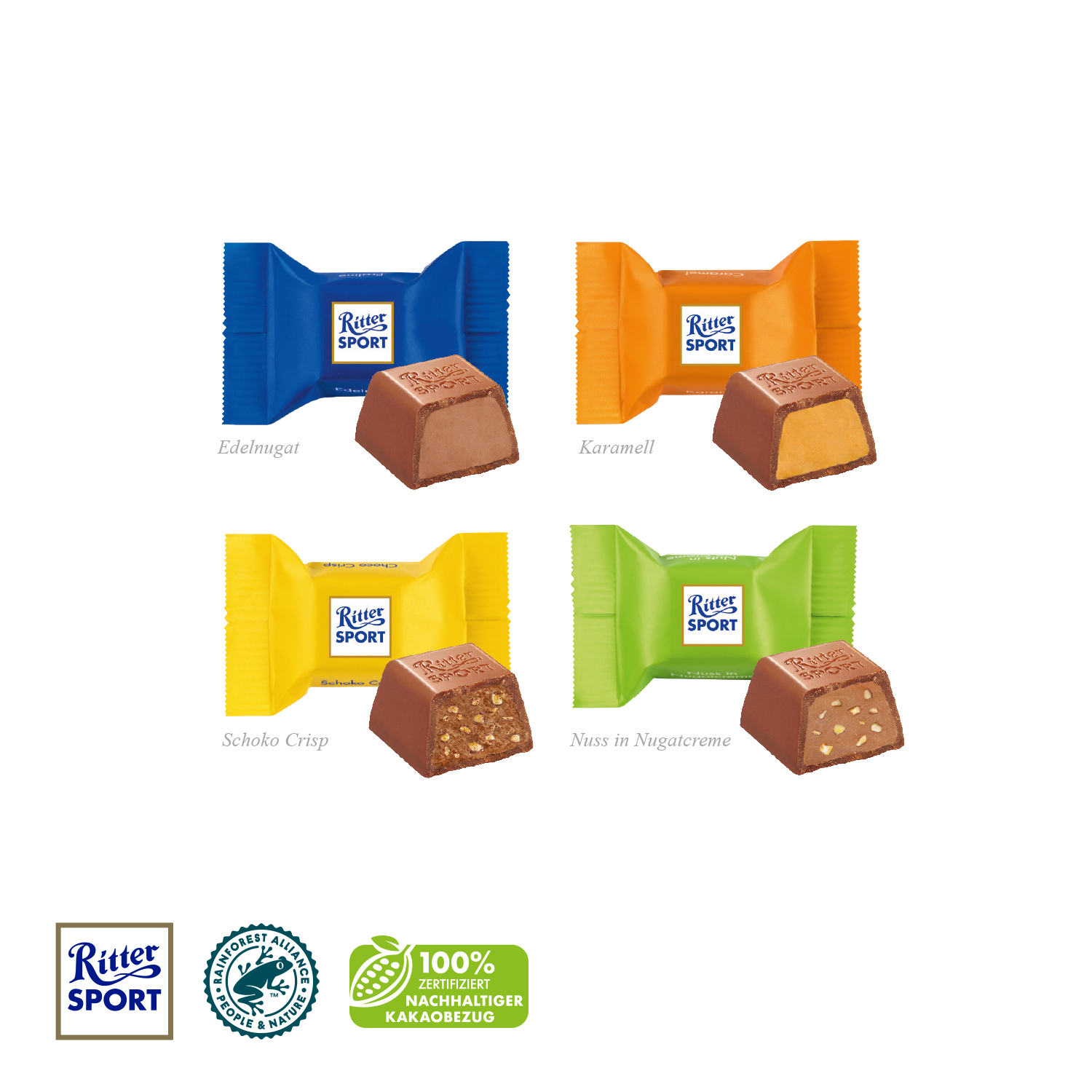 3D Adventskalender "Container" mit Ritter SPORT Schokowürfel