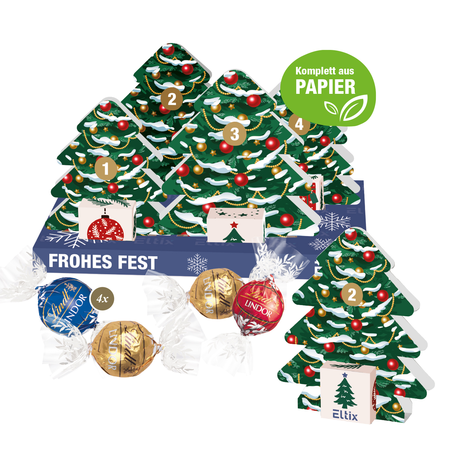 3D Adventskalender "Weihnachtswald"