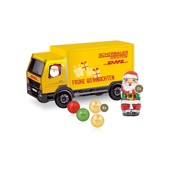3D Präsent "LKW" mit Fairtrade® Schokolade