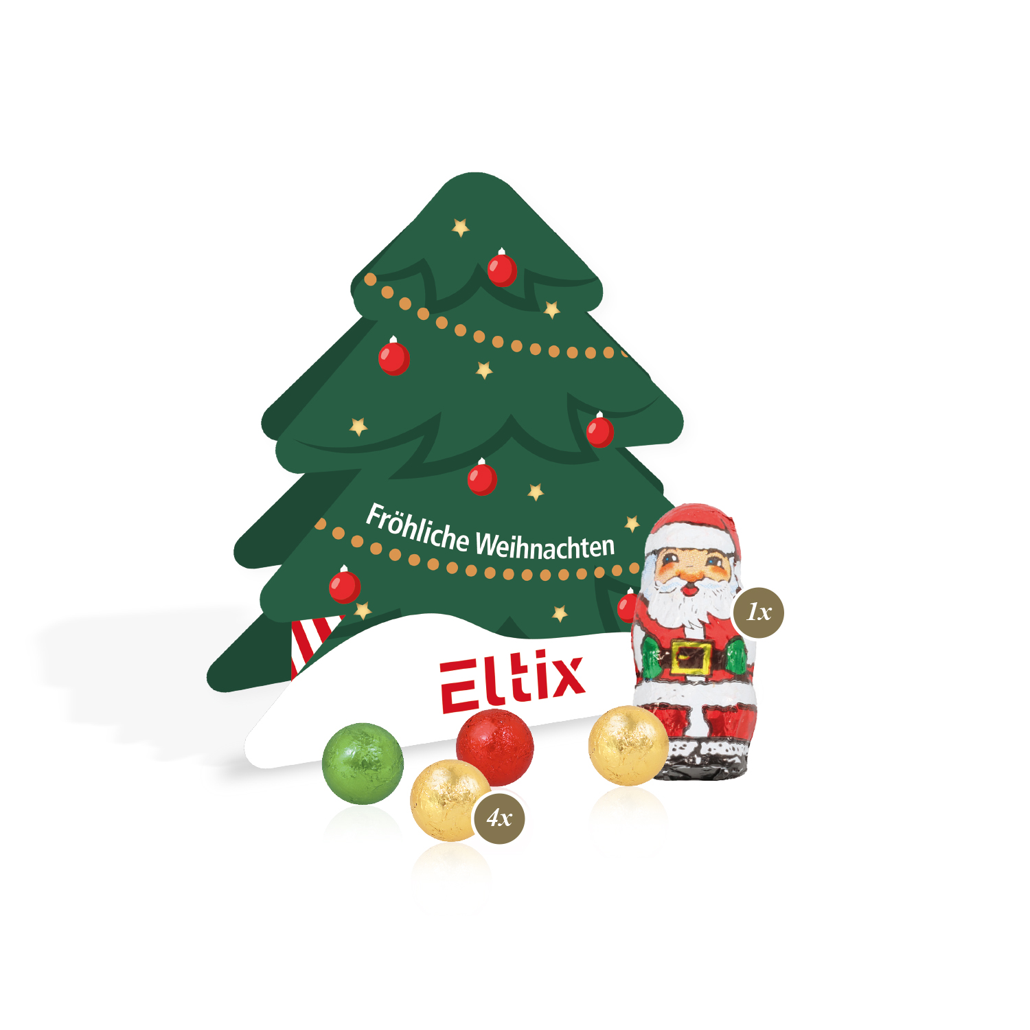 Präsent Tannenbaum mit Fairtrade® Schokolade