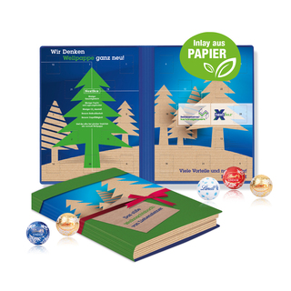 Adventskalender Weihnachtsbuch mit Lindt Minis