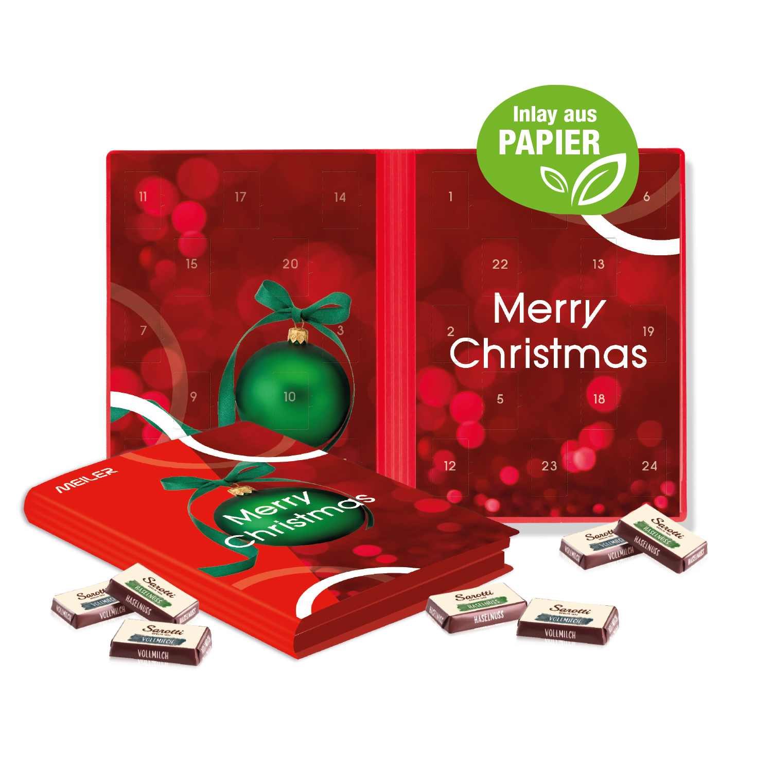 Adventskalender Weihnachtsbuch mit Sarotti Fairtrade®