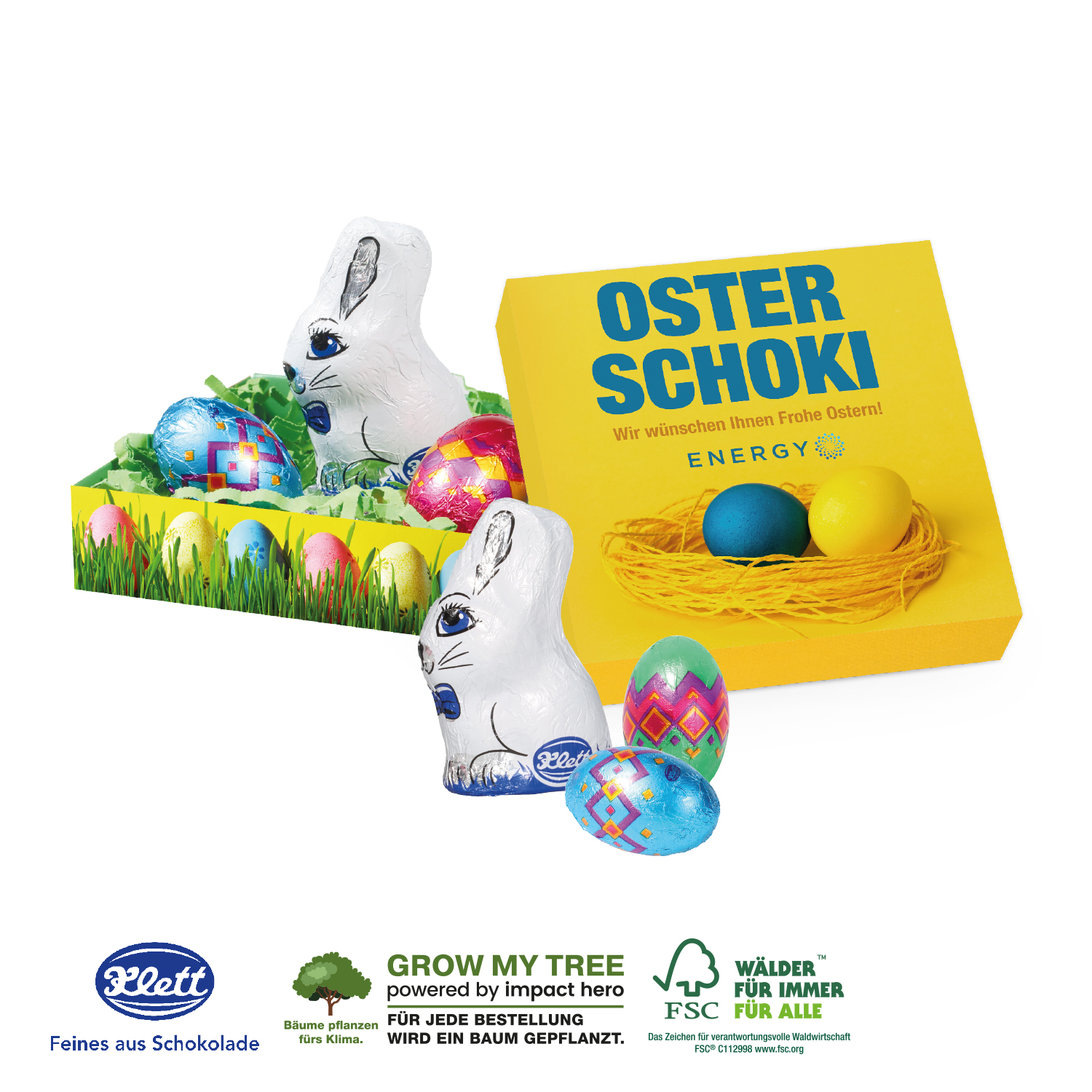 KLEINES OSTERNEST MIT KLETT SCHOKOLADE